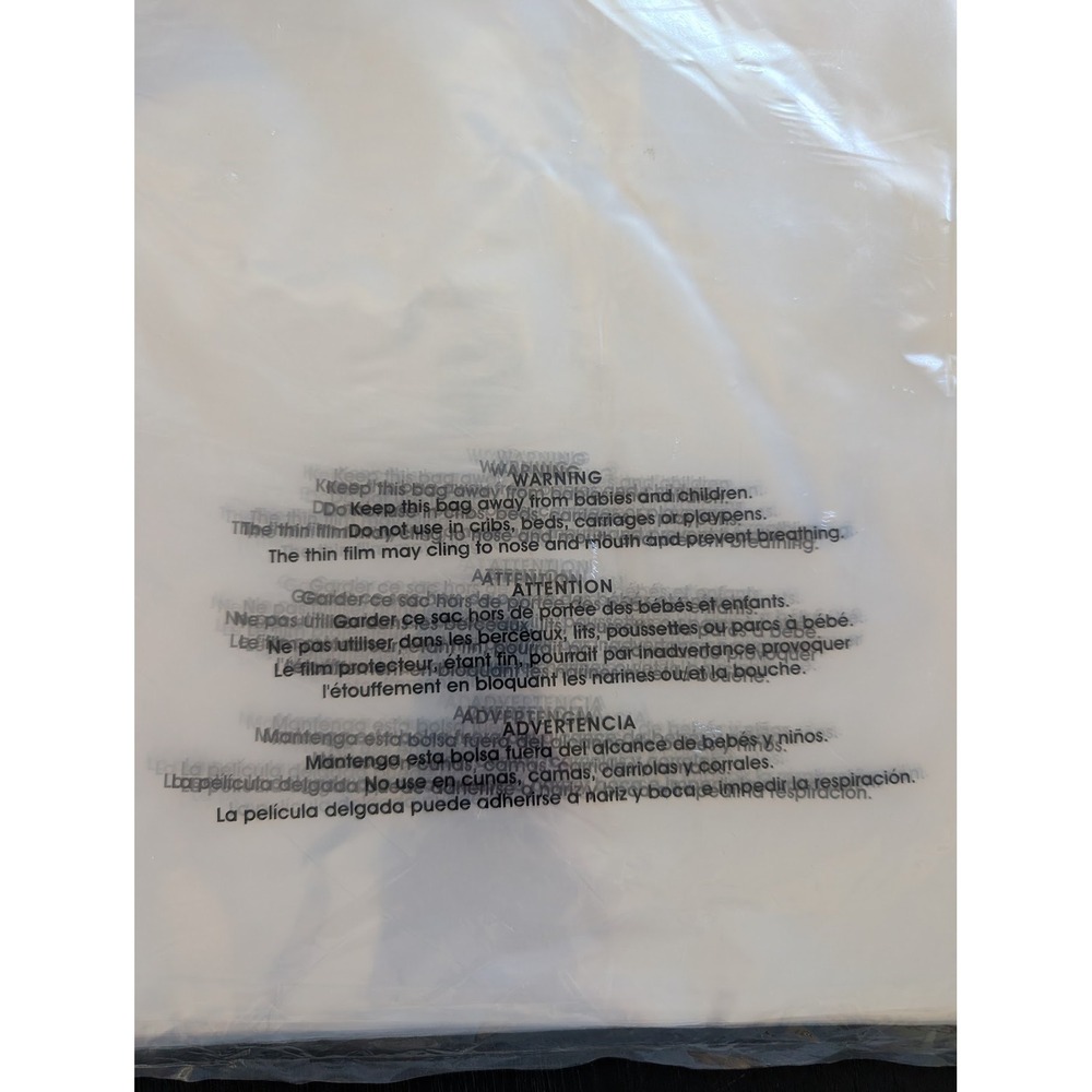 Uline Poly Bags 10x15 2 Mil Clear Printed Suffocation Warning 100 Count S-16787 - Picture 5 of 5